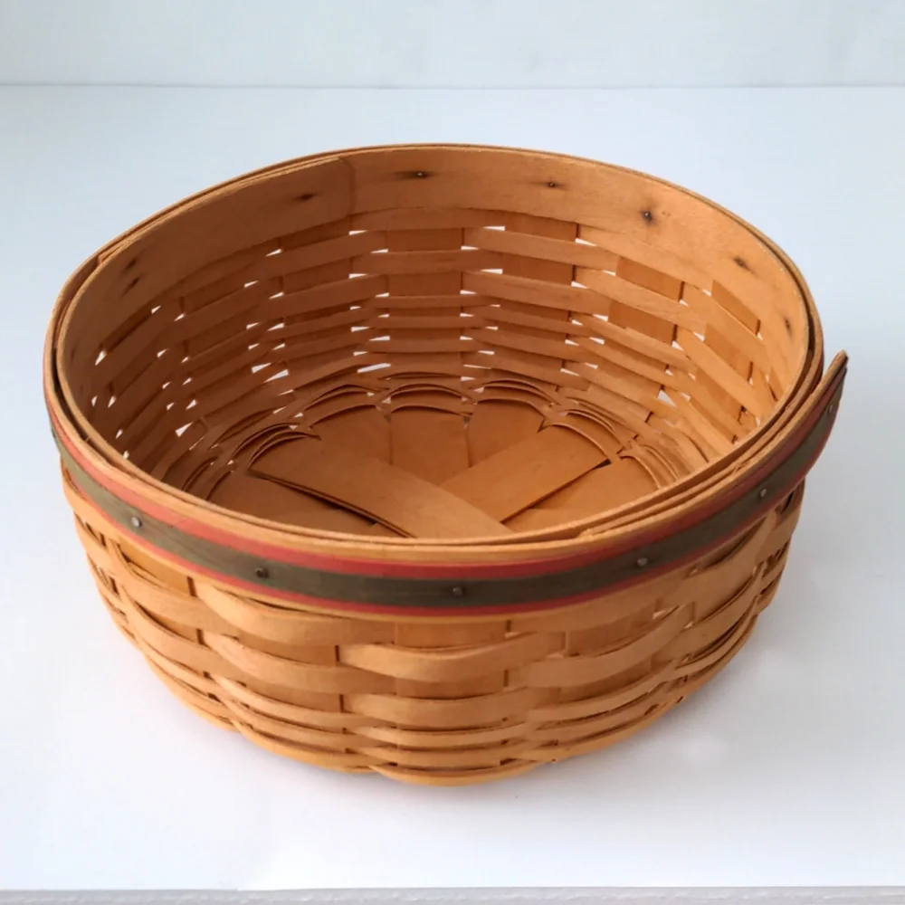 Longaberger Round Basket Century Celebration 2000 Without Handle USA Y2K